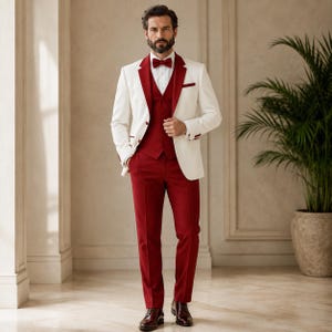 red dress suit combo Suits to match red dress