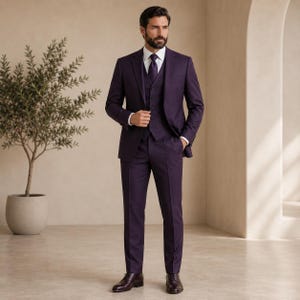purple formal dress for men Purple Velvet Tuxedo