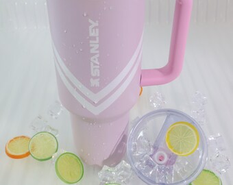 STANLEY Quencher H2.0 40 oz Tumbler with Handle, Insulated Straw Cup for Travel, Pink