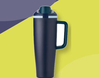 Owala FreeSip 40oz Tumbler, Stainless Steel Insulated Water Bottle, Leakproof Straw Lid