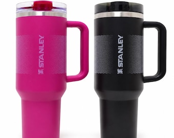 Stanley Quencher ProTour 40oz Tumbler Bundle: Magenta, Black, Leakproof Handle Cup