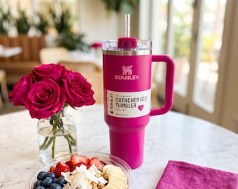 Stanley 40oz Quencher H2.0 FlowState Tumbler - Camelia Pink Insulated Cup