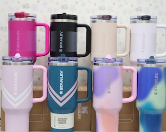 Stanley 40oz Quencher Tumbler – Flip Straw, Insulated Cup (Rose/Teal)