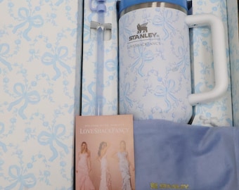 Stanley x LSF 40 oz Tumbler, LoveShackFancy Winter Ice Quencher, Coquette Bow Gift for Her