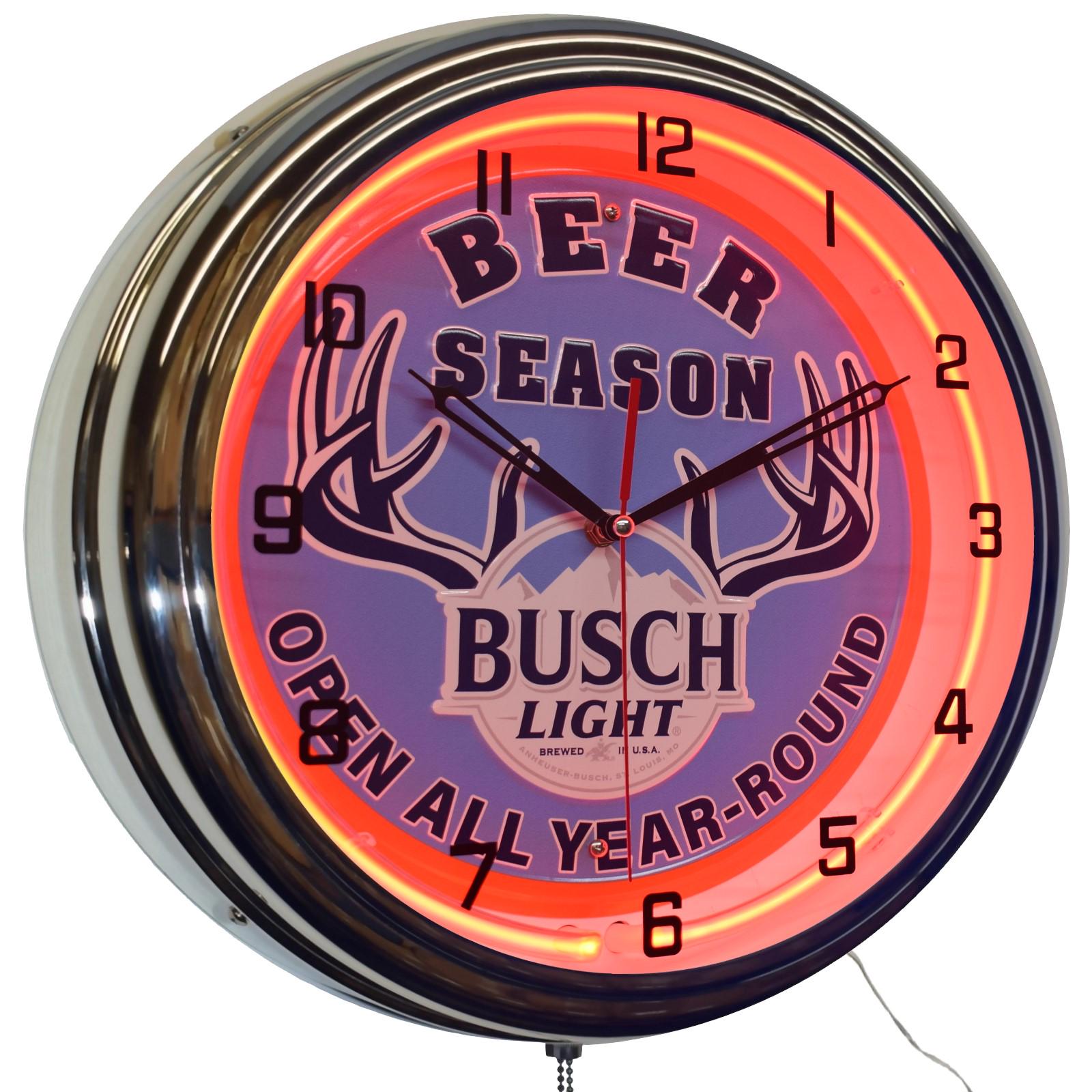 Busch Light Neon Clock - Etsy