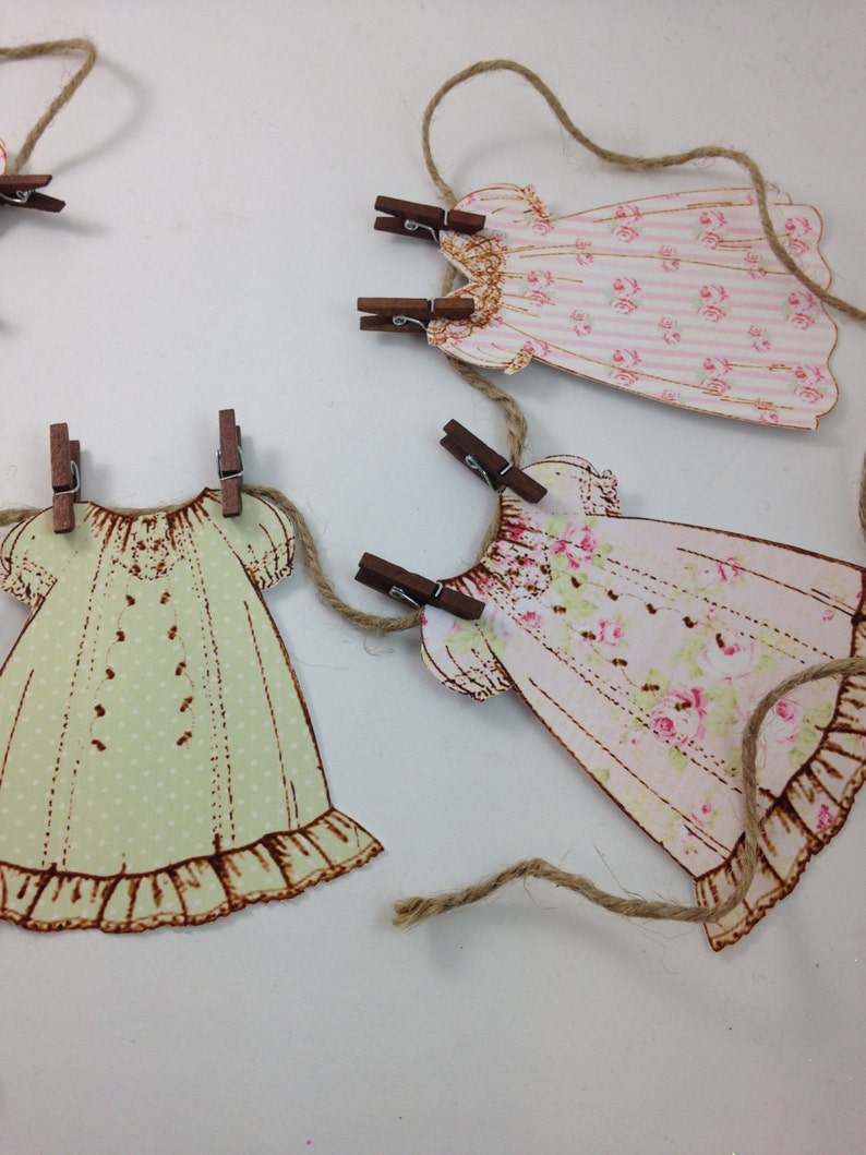 Vintage Paper Doll Dress Banner Garland Etsy