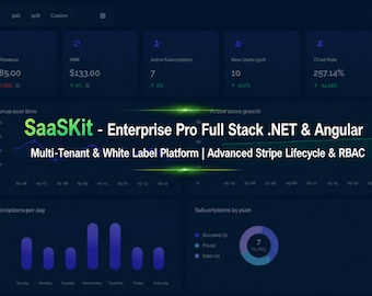 SaaSKit - Full-Stack .NET & Angular Boilerplate (Multi-Tenancy, White-Labeling, Advanced Stripe , RBAC)