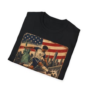 Vintage USA Soccer Shirt, World Cup 2026 USA Tee, Retro USMNT Football Graphic T-Shirt, American Soccer Fan Gift, Patriotic Sports Tee image 8