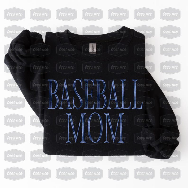 Baseball Mom Rhinestone Template SVG | Sports Mom Bling Cut File ...