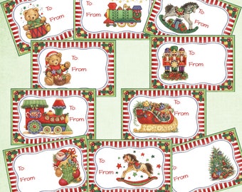 christmas gift tags etsy