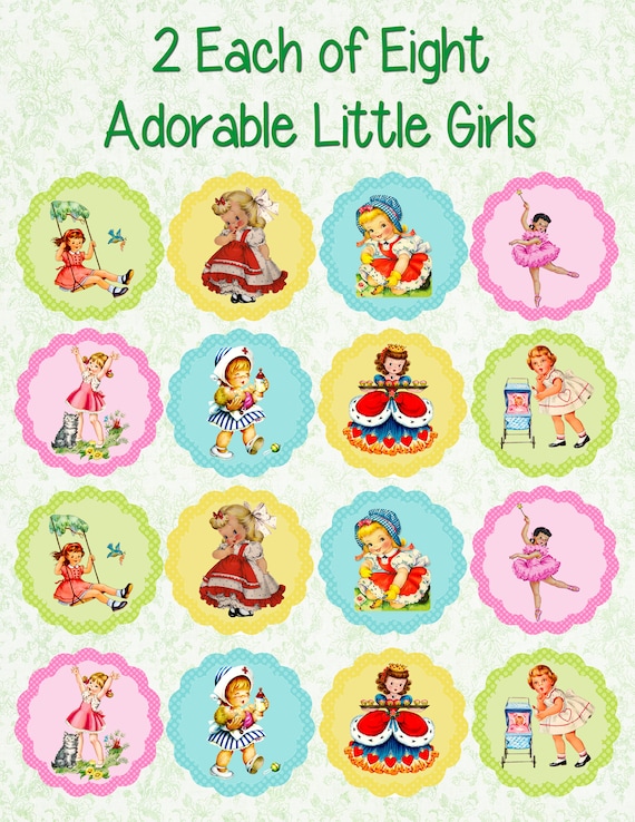 Instant Download Printable Digital Collage Sheet 2 Each of 8 | Etsy