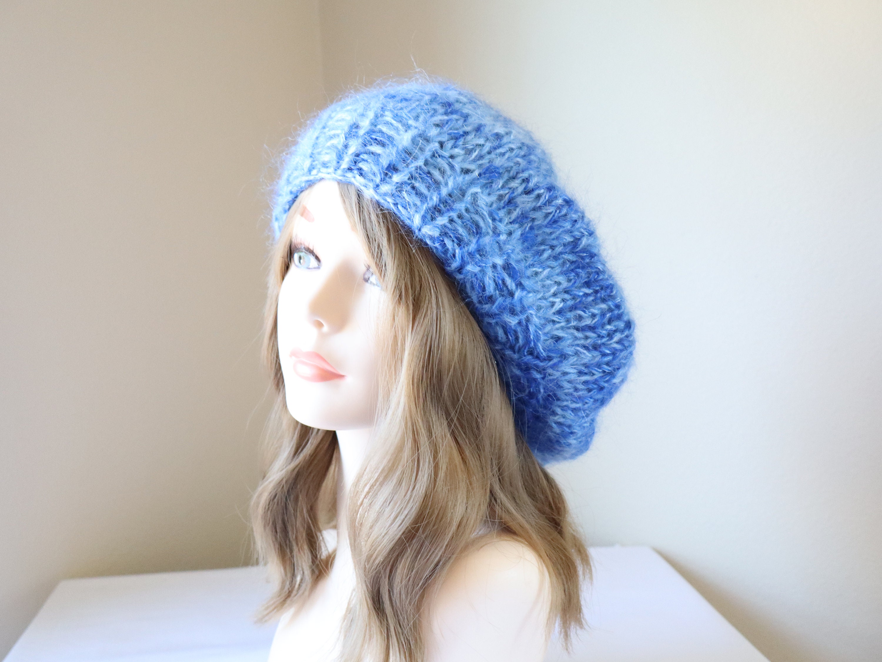 Bright Blue Beret - Etsy
