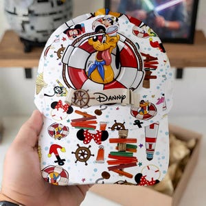 Disney Pluto Sailor Hat, Cute Cartoon Kids Baseball Cap, Personalized Toddler Summer Cap, Birthday Gift for Boys Girls