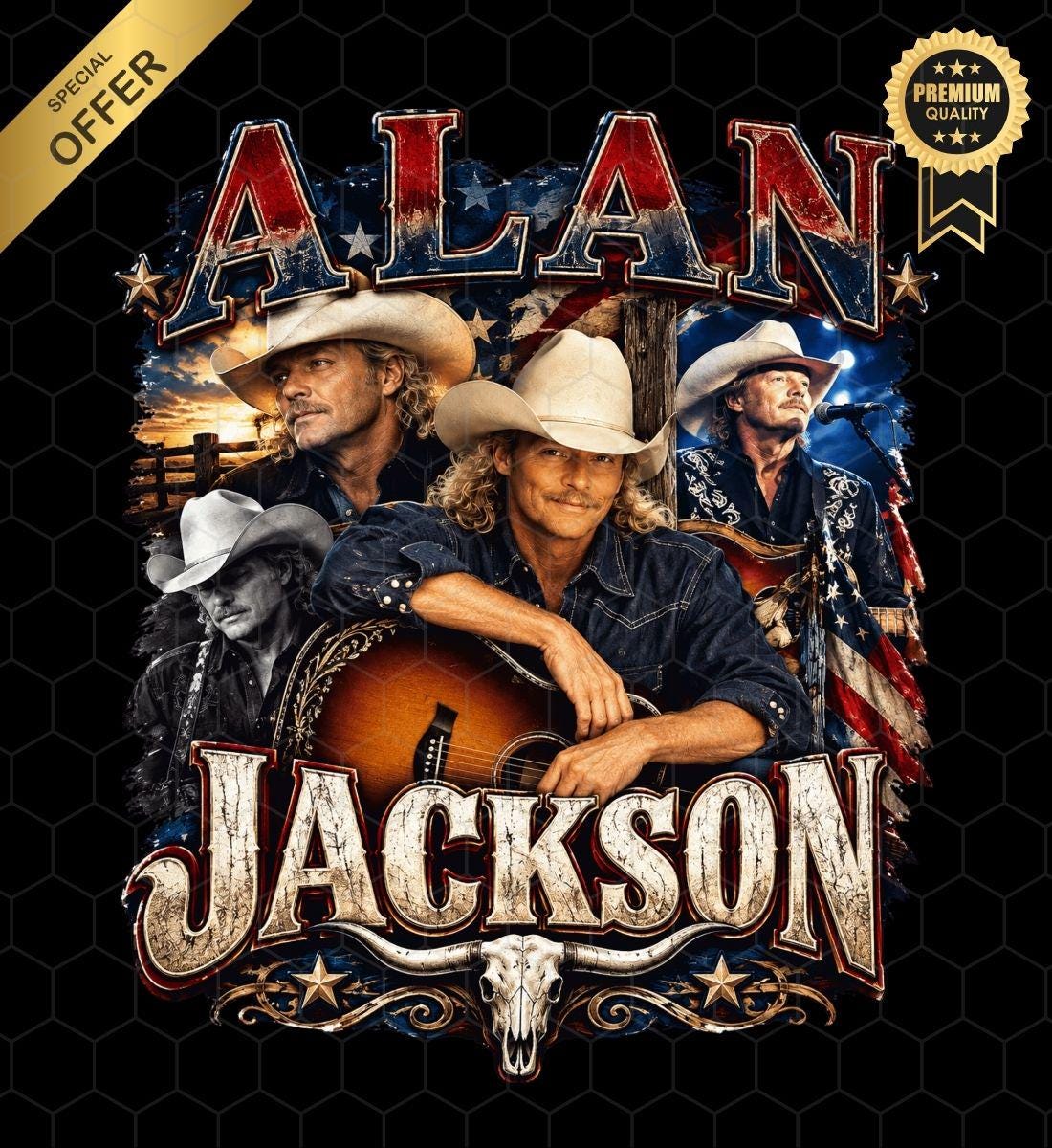 Alan Jackson Clipart - Etsy Canada