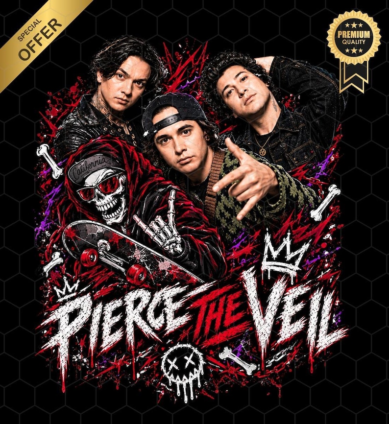 Inspiried Pierce the Veil Tour 2026 PNG File (digital Download) - Etsy