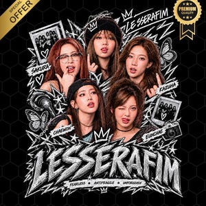 LE SSERAFIM 3D POSTER 全5種 コンプリート Le Sserafim Poster - Etsy