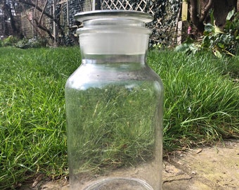 Glass jar with stopper