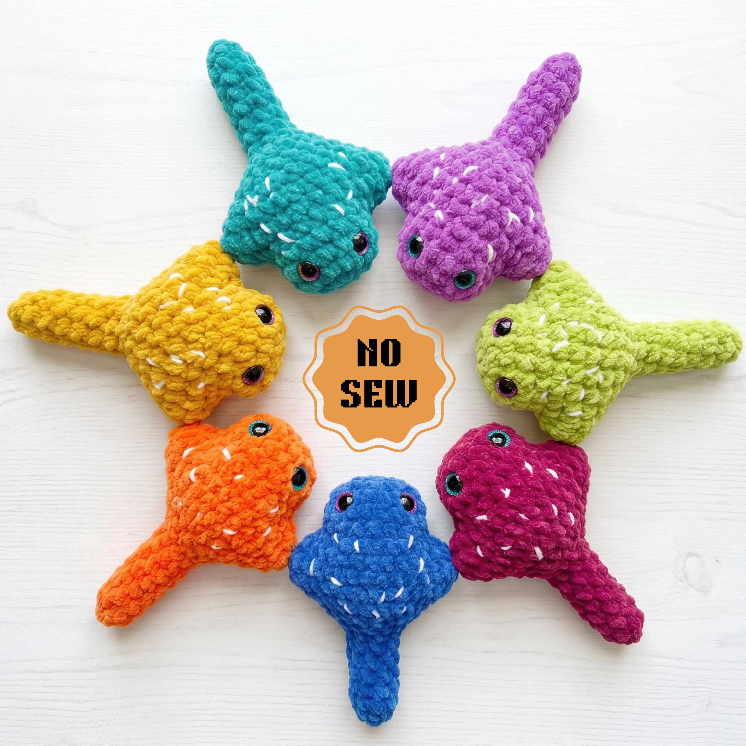 No Sew Beginner Stingray Plush Pattern