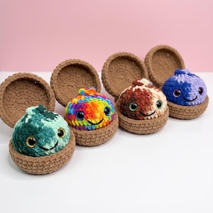 Dumpling & Steamer Crochet Pattern, The Viral No Sew Dumpling Plushie Pattern, Easy Beginner Amigurumi Food Tutorial, Kawaii Plush Tutorial image 2