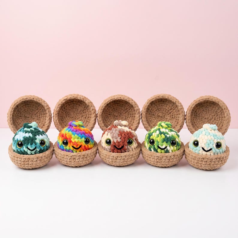 Dumpling & Steamer Crochet Pattern, The Viral No Sew Dumpling Plushie Pattern, Easy Beginner Amigurumi Food Tutorial, Kawaii Plush Tutorial image 10