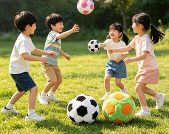 Football warm-up ball toss and toy for reducing ADHD stress / Handmade stuffed sandbag / Outdoor children's stress-relieving toy
