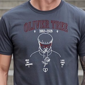 Oliver Tree Memorial Graphic Tee, 100% Cotton Fan Shirt, Music Lover Apparel