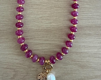 Handmade Beaded Necklace | Custom Initial & Charm Jewelry | Trendy Colorful Necklace