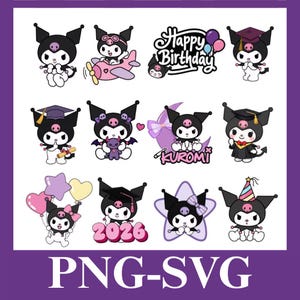 Kawaii Cat Illustrations Bundle | Original Cartoon Clipart, Sublimation Files (Digital Download)