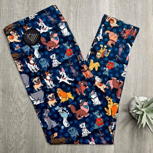 Famous Disney Dogs Print Kids Leggings 