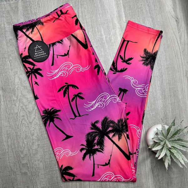 Tropical Sunset Hammock Leggings