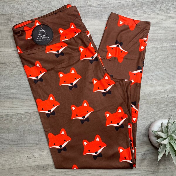 Fox Leggings Etsy
