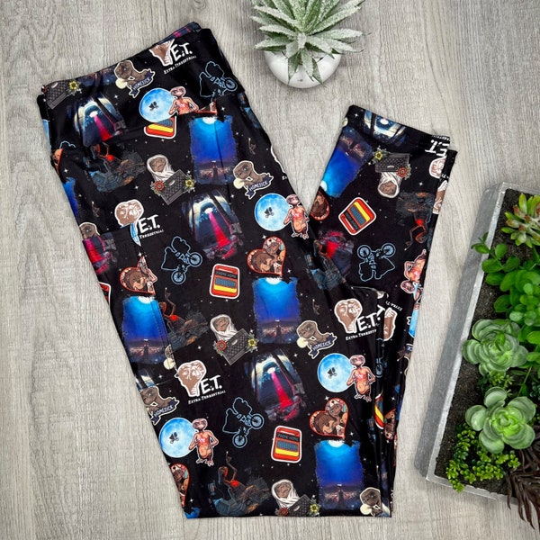 Leggings d'aventure galactique avec poches, pantalon inspiré des films de science-fiction