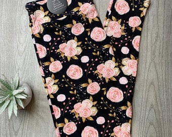 Blush Flowers Leggings