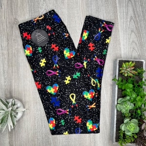 Autism leggings clearance lularoe