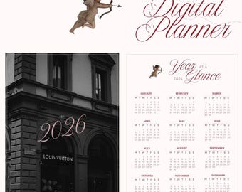 Simple, Elegant Digital Planner – Minimalist Daily, Weekly, Monthly Budget (2026)