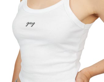 Gay Pride Spaghetti Strap Tank Top