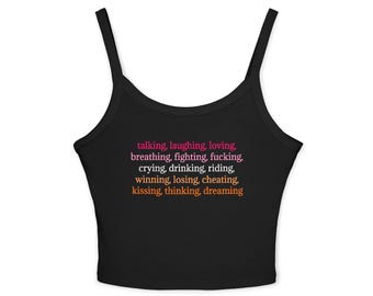 L-Word Theme Song Spaghetti Strap Tank Top
