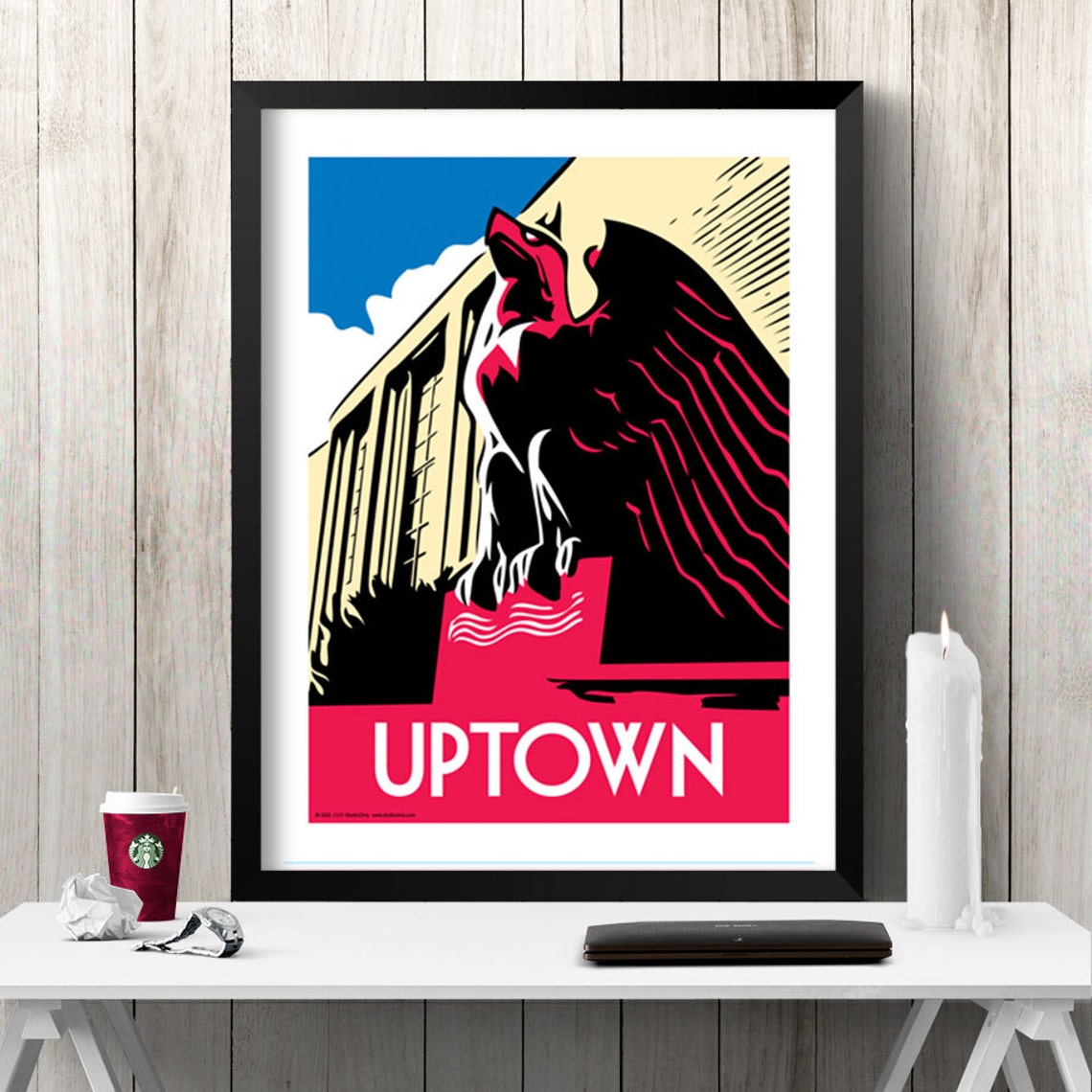 UPTOWN Chicago Neighborhood Poster Etsy