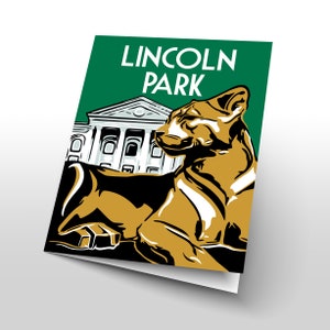 Chicago Cards | Chicago Neighborhood | Chicago City | Chicago Retro | Chicago Graphic | Chicago Illustration | LINCOLN PARK (6 Card Set)