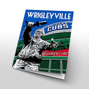 Chicago Cards | Chicago Neighborhood | Chicago City | Chicago Retro | Chicago Graphic | Chicago Illustration | WRIGLEYVILLE (6 Card Set)