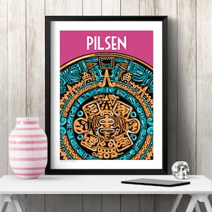 Chicago Poster | Chicago Neighborhood | Chicago City | Chicago Retro | Chicago Frame | Chicago Graphic | Chicago Illustration | PILSEN