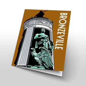 Chicago Cards | Chicago Neighborhood | Chicago City | Chicago Retro | Chicago Graphic | Chicago Illustration | BRONZEVILLE (6 Card Set)