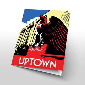 Chicago Cards | Chicago Neighborhood | Chicago City | Chicago Retro | Chicago Graphic | Chicago Illustration | UPTOWN (6 Card Set)