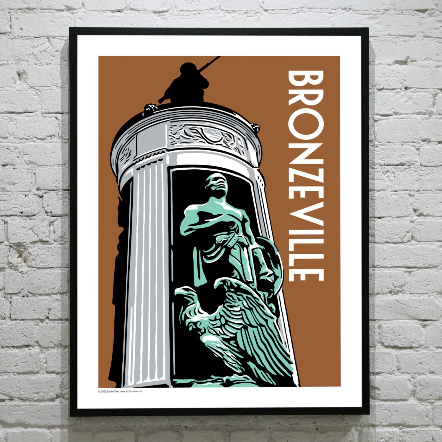 BRONZEVILLE Chicago Neighborhood Poster Etsy