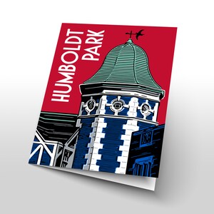 Chicago Cards | Chicago Neighborhood | Chicago City | Chicago Retro | Chicago Graphic | Chicago Illustration | HUMBOLDT PARK (6 Card Set)
