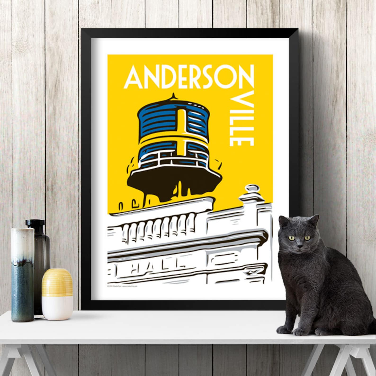 ANDERSONVILLE Chicago Neighborhood Poster Etsy