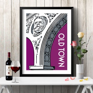 Chicago Poster | Chicago Neighborhood | Chicago City | Chicago Retro | Chicago Frame | Chicago Graphic | Chicago Illustration | OLD TOWN