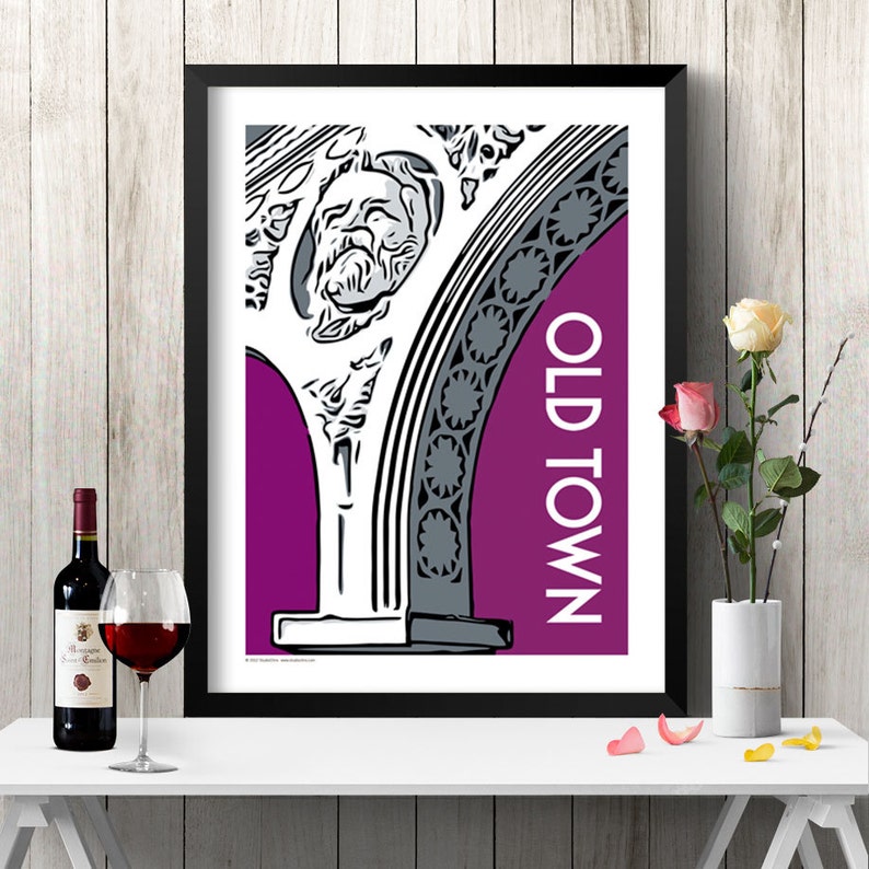OLD TOWN Chicago Neighborhood Poster Etsy