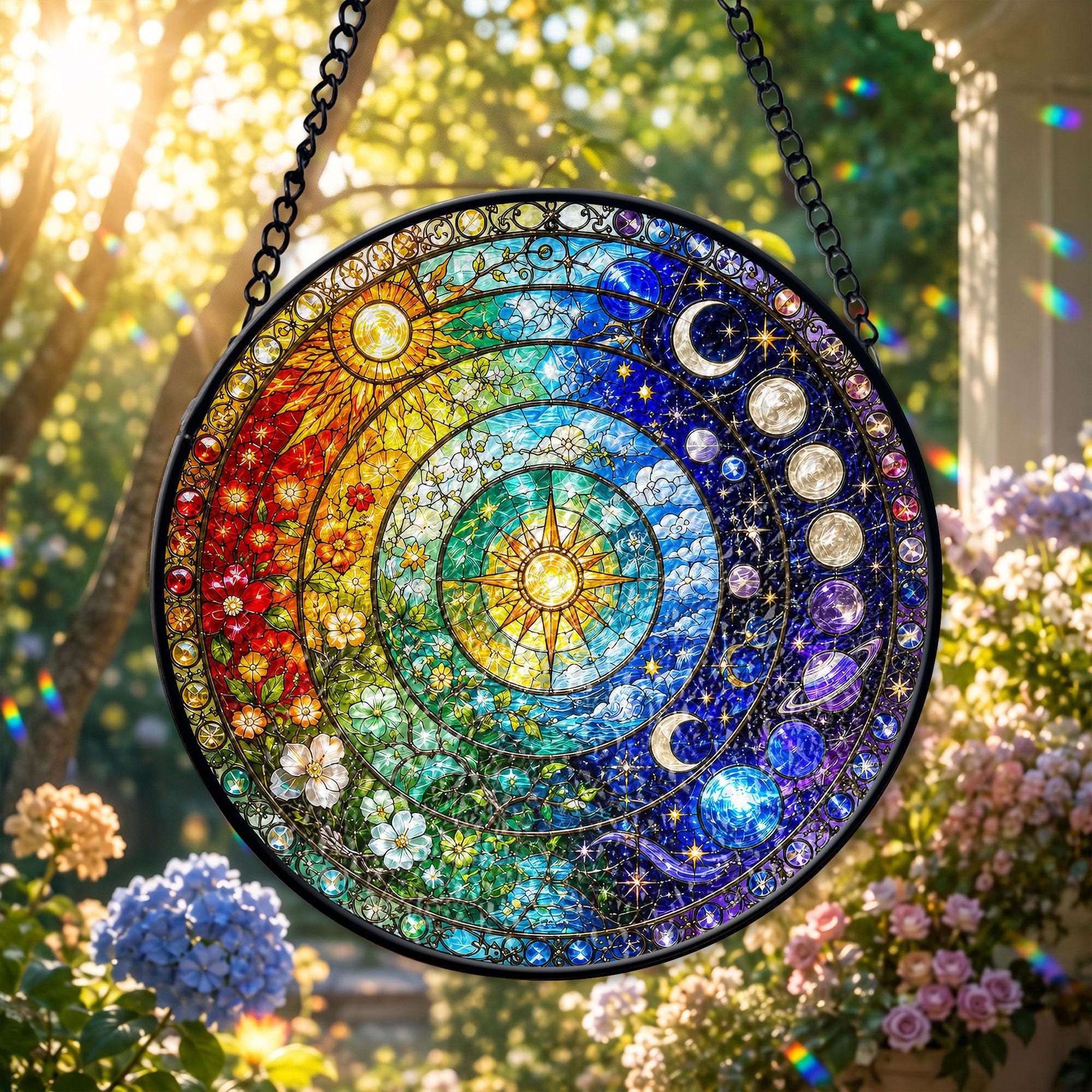 オーストラリア アンティーク ビンテージ 器 ガラス クリア 地球 太陽 新品 Stained Glass Planet - Etsy