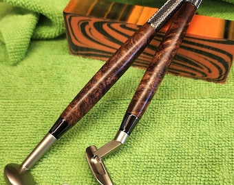 Handmade Burl Rosewood driver and putter pen set